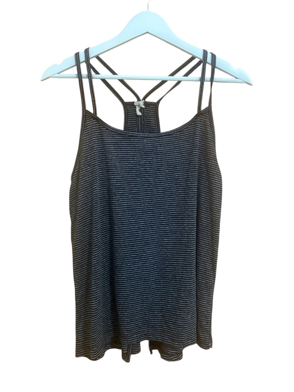 C9 by Champion Size Medium Black and White Open Back Athletic Tank Top